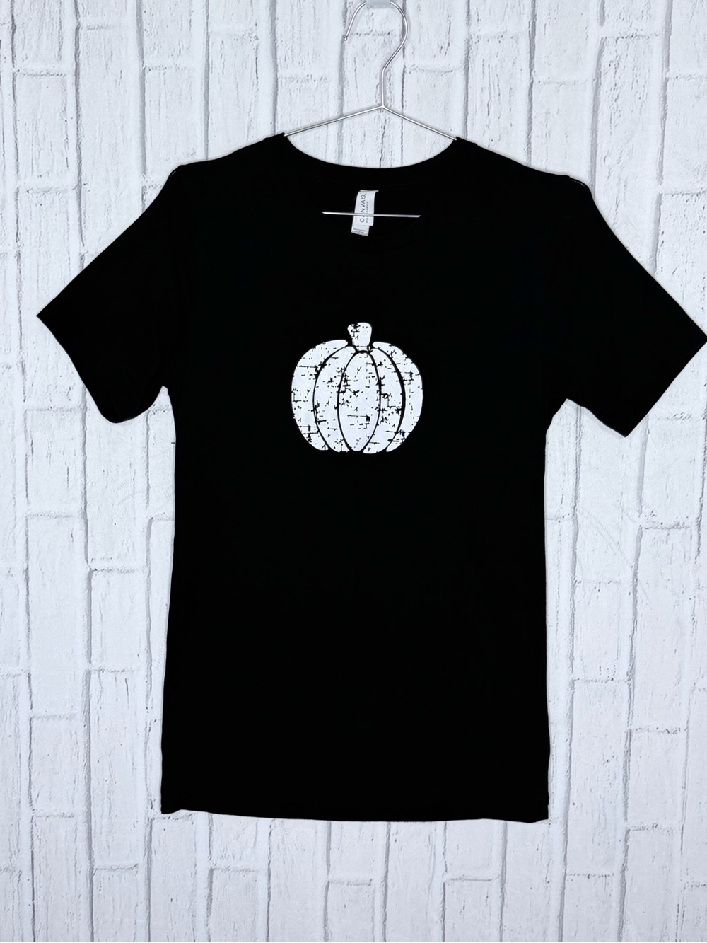 🎃 CANVAS Bella + Canvas Pumpkin Graphic Tee Black Size Small Fall Halloween